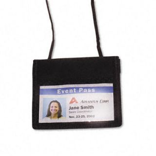 Advantus Corp. Id Badge Holder with Convention Neck Pouch, Horizontal