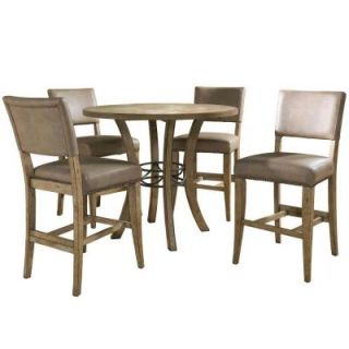 Hillsdale Furniture Charleston 5 Piece Counter Dining Set with Parson Chair DISCONTINUED 4670CTBWS4