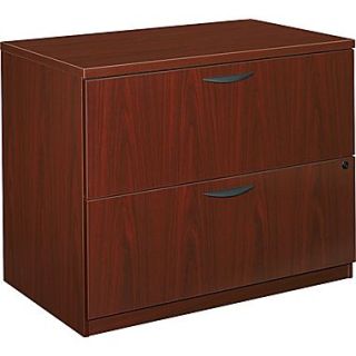 basyx by HON BL 2 Drawer Lateral File Cabinet, Mahogany