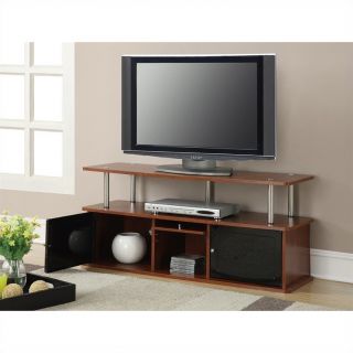 Convenience Concepts Designs2Go TV Stand with 3 Cabinets   Cherry   151202CH