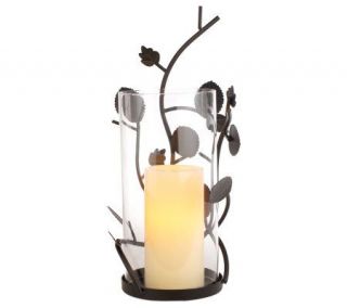 As Is    Home Reflections Flameless Wall Sconce w/ timer —