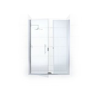 Coastal Shower Doors Illusion Series 62 in to 63.25 in Frameless Hinged Shower Door