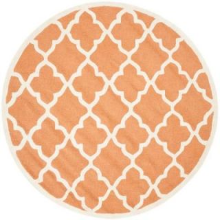 Safavieh Cambridge Coral/Ivory 6 ft. Round Area Rug CAM312W 6R