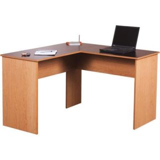 Orion L Desk, Black and Oak