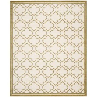 Safavieh Amherst Ivory/Light Green 9 ft. x 12 ft. Indoor/Outdoor Area Rug AMT412A 9