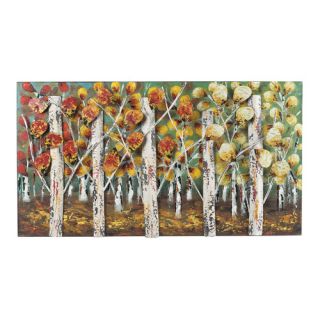 Autumn Birch Graphic Art on Canvas by Sterling Industries