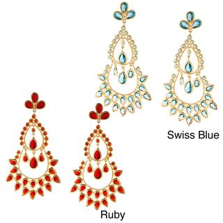 Amrita Singh Goldtone Crystal Chandelier Earrings