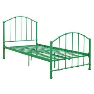 DHP BrickMill Ivy Metal Twin Bed in Green   3293096
