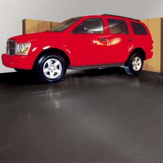 G Floor Parking Pad Garage Floor Cover/Protector, 9' x 20', Ribbed, Midnight Black