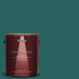 BEHR MARQUEE 1 gal. #MQ6 5 Verdant Forest One Coat Hide Matte Interior Paint 145301