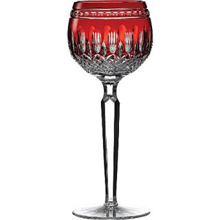 WATERFORD   Set of two Clarendon Ruby Hock wine glasses