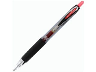 Uni Ball Signo Gel 207 Roller Ball Retractable Gel Pen, Red Ink, Bold (12/Pk)