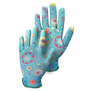 Hestra Medium Size 8 Blue Nitrile Dipped Garden Gloves 72470 240 08