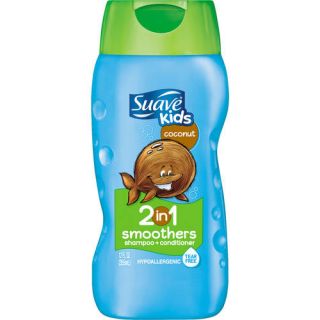 Suave Kids Coconut Smoothers 2 in 1 Shampoo + Conditioner, 12 fl oz
