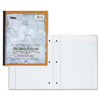 TOPS Second Nature Wireless Notebook   100 Sheets   Printed   11" x 9"   White Paper   Recycled   1Each