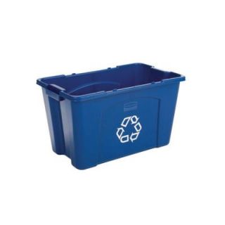 Rubbermaid Commercial Products 18 Gal. Blue Recycling Bin FG571873BLUE
