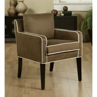 Marquee Microsuede Two tone Brown Club Chair  ™ Shopping