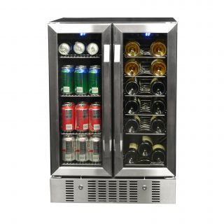NewAir 18 Bottle Dual Zone Built In Wine Refrigerator