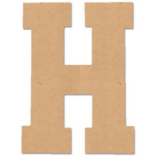 Baltic Birch Collegiate Font Letters & Numbers 13.5" Letter H