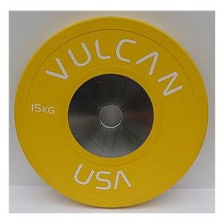 Vulcan Strength Competition Bumper Plate (Set of 2); 15 kg