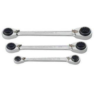 GearWrench QuadBox SAE Double Box Ratcheting Wrench Set (3 Piece) 85204
