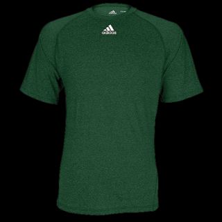 adidas Climalite S/S Logo T Shirt   Mens   Training   Clothing   Heathered Dark Green