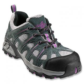 Nautilus Safety Footwear 1754 Leather and Mesh EH Comp Toe  Safety Shoe  Women's   Grey/Lavender