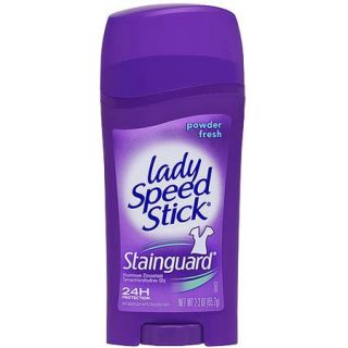 Lady Speed Stick Stainguard Powder Fresh 24 Hour Antiperspirant Deodorant , 2.3 oz
