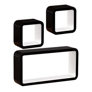Upton Home Marrero Black/ White 3pc Shelf Set   Shopping