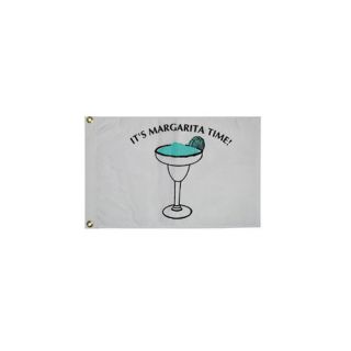Novelty Design Its Margarita Time Traditional Flag