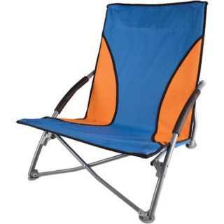 Low Profile Sand Chair, Blue/Orange