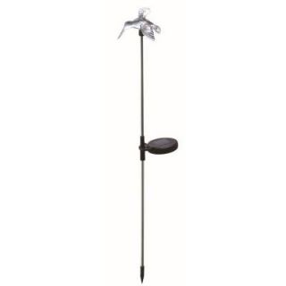 Moonrays Outdoor Solar Powered Color Changing Clear Acrylic LED Hummingbird Stake Light 98006