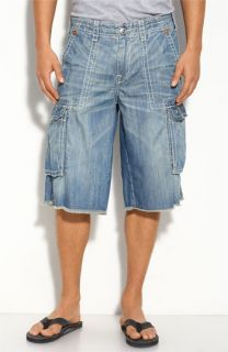 True Religion Brand Jeans Isaac Denim Cargo Shorts