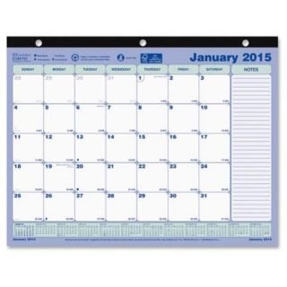 Rediform Desk Pad Or Wall Calendar   Monthly   11" X 8.50"   1 Year   January 2016 Till December 2016   1 Month Single Page Layout   Chipboard   White (c181721_40_3)
