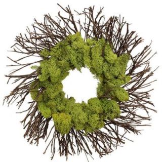 The Christmas Tree Company Moss Garden 18 in. Dried Floral Wreath UM9194934CTC