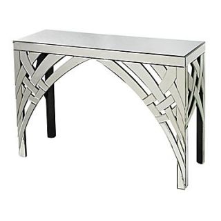Sterling Industries 582114 649 32 Rectangle Arched Ribbons Console Table, Clear