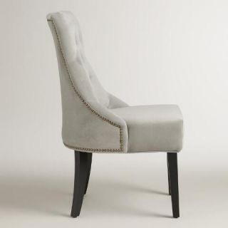 Dove Gray Tufted Lydia Dining Chairs, Set of 2