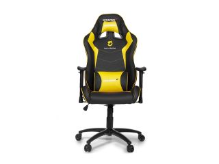 Akracing Ak DIGNITAS MAX Ergonomic Series Executive Racing Style Computer Gaming Office Chair with Lumbar Support and Headrest Pillow Included   Team Dignitas Edition (Black/Yellow)