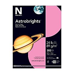 Neenah Astrobrights Bright Color Paper 8 12 x 11  24 Lb FSC Certified Pulsar Pink Ream Of 500 Sheets