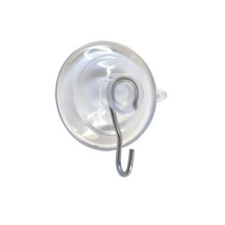 OOK 5 lb. Clear Plastic Suction Cup Hooks (3 Pack) 54404