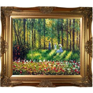 Claude Monet La Famille Dartiste  Hand Painted Framed Canvas Art