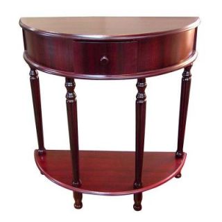 Home Decorators Collection Crescent Composite Wood End Table in Cherry H 112