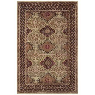 Grand Bazaar Hand knotted Wool Pile Isabella Rug in Camel/ Brown (96