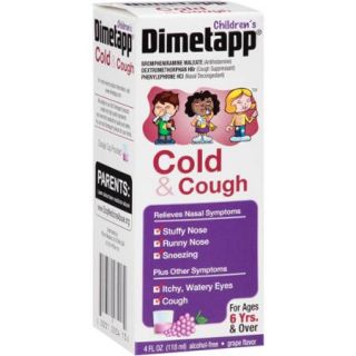 Children's Dimetapp Cold & Cough Antihistamine, Cough Suppressant & Decongestant Liquid 4 fl oz