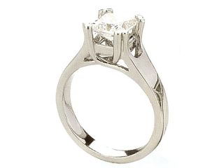 1.5 carat PRINCESS solitaire DIAMOND RING engagement