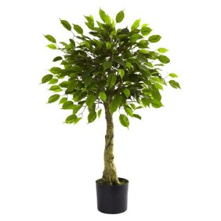 Nearly Natural 3 Ficus Tree UV Resistant (Indoor/Outdoor)