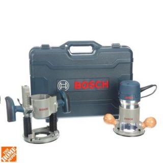 Bosch 120 Volt 3 1/2 in. Corded Plunge and Fixed Base Router Kit 1617EVSPK