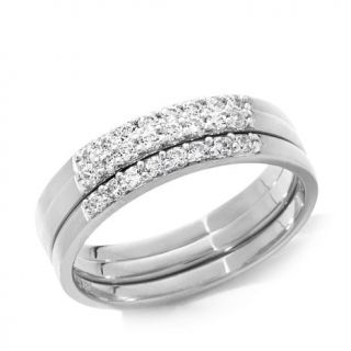 Absolute™ 0.36ct Pavé Band 3 piece Stackable Set   7875103