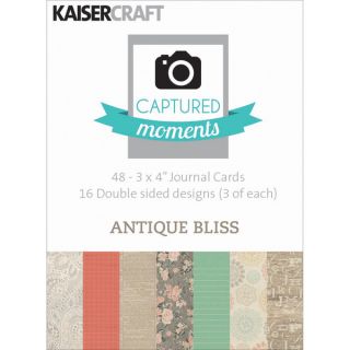 Captured Moments Double Sided Cards 3X4 48/Pkg Antique Bliss