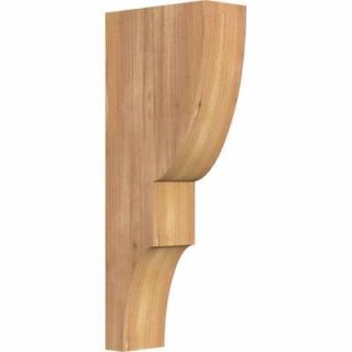 Ekena Millwork 3 1/2 in. x 8 in. x 20 in. Western Red Cedar Ridgewood Smooth Corbel COR04X08X20RID00SWR